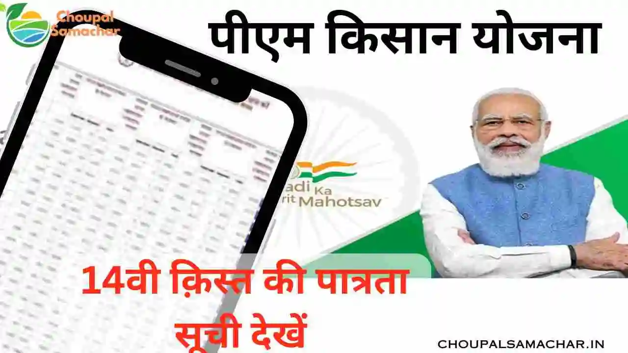 PM kisan 14th installment patrata Suchi check